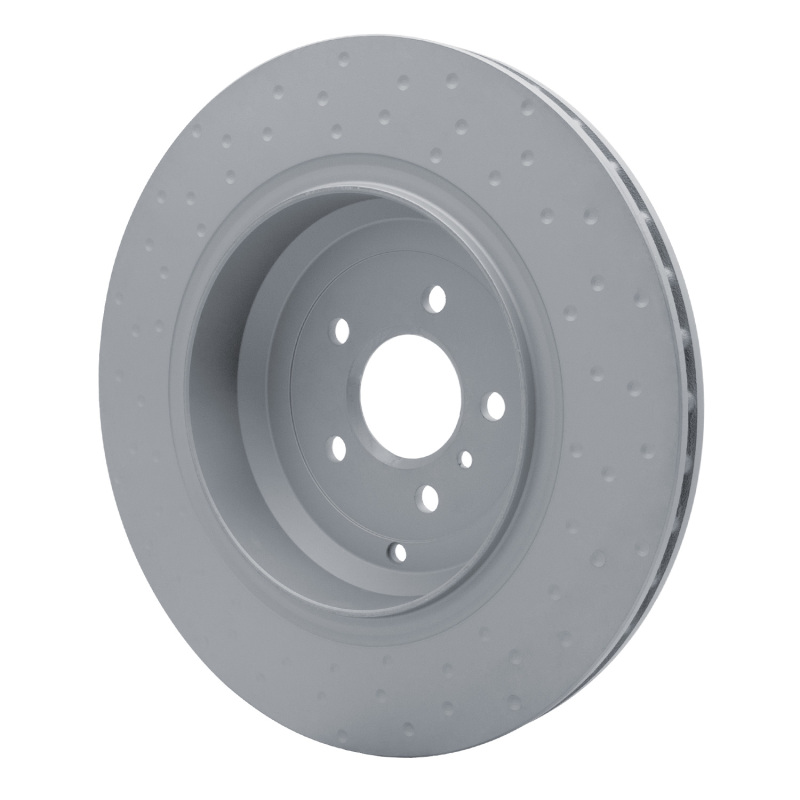 Mercedes-Benz R63 AMG Brake Rotor (1) - Rear - R1 Concepts - Hi-Carbon Alloy GEOMET Coated Rotor - Dimpled - `07-`11